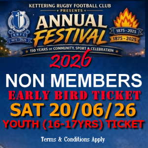Youth (16-17YRS) SAT 20th June 2026 Beer Festival 2026 Non Members Early Bird Ticket -2