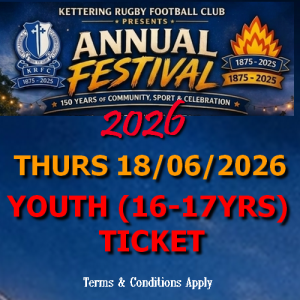 Beer festival-2026 THURS-180626-all-tickets-16-17YRS-button